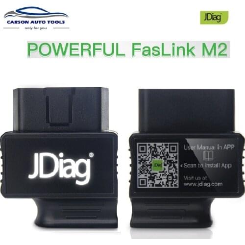 JDiag FasLink M2 Code Reader Function Easy diagnostic Bluetooth V4.0 OBD2 OBD II Adapter Automotive Scanner faslink m2 PK MS509