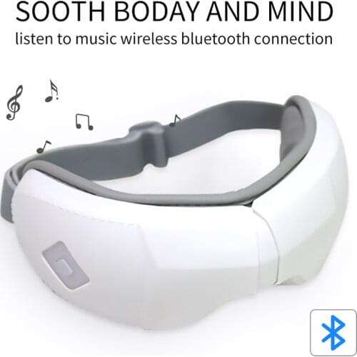 Smart vibration Eye Massager Wrinkle Fatigue Relieve Hot Compressing Air Pressure Therapy Bluetooth Therapy Massage Eye Care