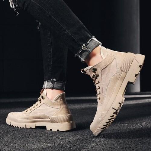 High sports leisure Sneaker leather fashion boots causal sport Casual sneakers 2020 man flat shoes for hightop running mens top