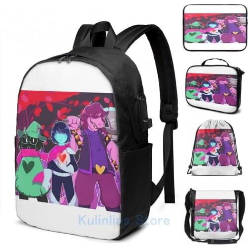 Funny Graphic print Heroes of Light USB Charge Backpack men School bags Women bag Travel laptop bag