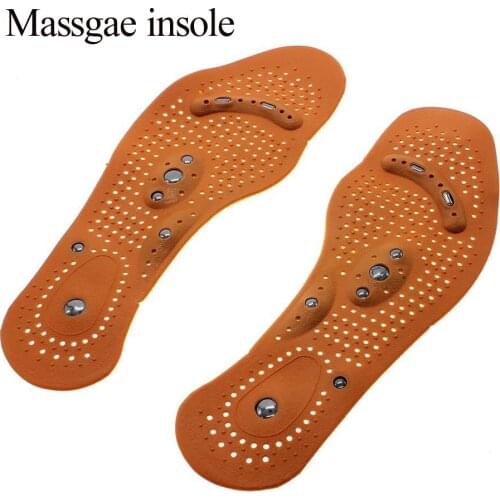 1Pair New Arrival Magnetic Therapy Magnet Health Care Foot Massage Insoles Men/ Women Shoe Comfort Pads Wear-resisting