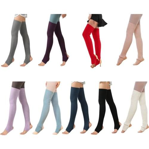 1 Pair Women Girls Leg Warmers Socks Long Footless Socks Winter Autumn Dance Yoga Ballet Stockings
