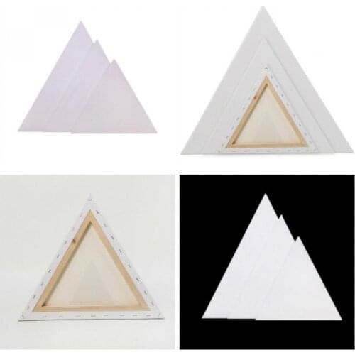 1 Pieces Triangle Cotton Wood Frame for Canvas Oil Painting Artist Painting Canvas Blank Cotton Canvas Panels Wholesale