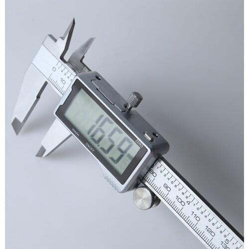 6 inch Electronic digital full screen Plastic LCD caliper all metal 0-150 mm stainless steel vernier caliper Measuring Tools
