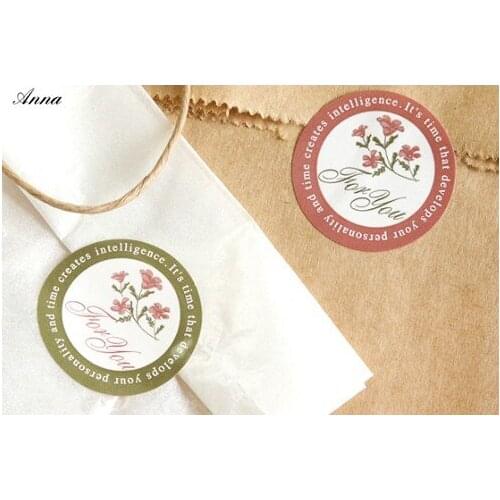 80pcs/lot Gift Packaging Roundfor you sealing paste sticker "for you"packaging sticker Baking decoration