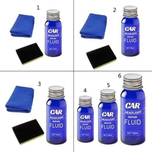 Car Headlight Repair Fluid Automotive Scratch Yellowing Fuzzy Restoration Practical Cleaning Helper-10/30/50ml