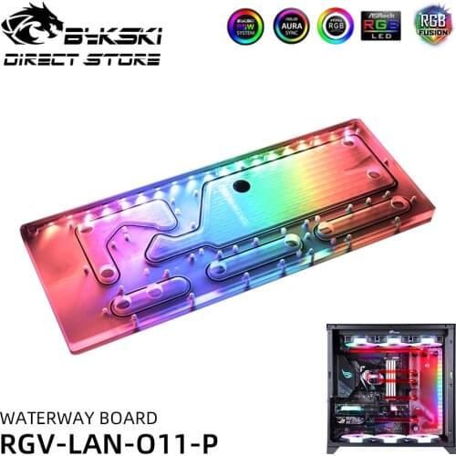 Bykski Waterway Board Reservoir Acrylic Tranperant For LIANLI O11 Bauhaus Case Watercooling System Water Tank ARGB RGV-LAN-O11-P