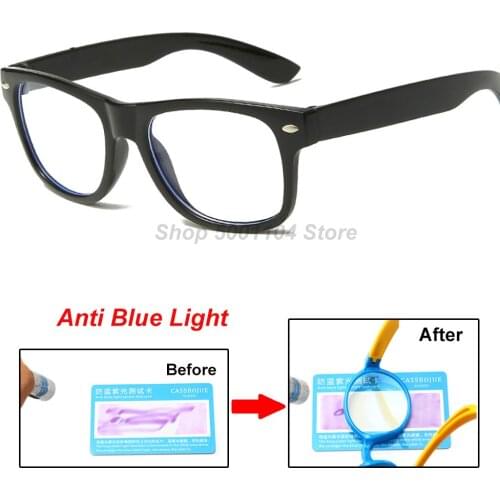 Blue Light Kids Glasses Optical Frame 2020 Children Boy Girls Computer Transparent Blocking Anti Reflective Eyeglasses UV