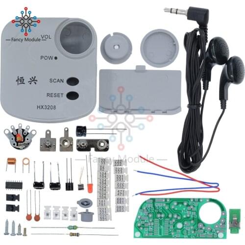 FM Micro SMD Radio DIY Kits FM Frequency Modulation Radio Electronic Production Training Suite HX3208 1.8V-3.5V
