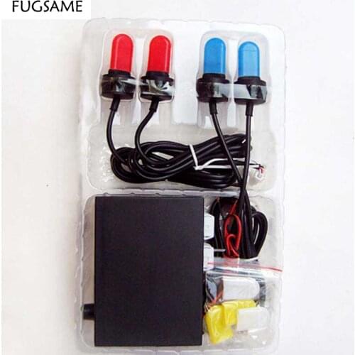 FUGSAME Type R 8 Function adjustable Warning Strobe light( big U tube)55W/12V Multi- color cover 704-4 GGG FREESHIPPING