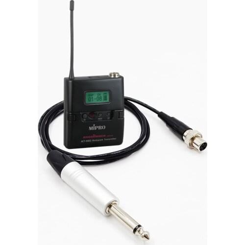 Guitar bass instrument audio cable for mipro bodypack pocket transmitter wireless microphone system