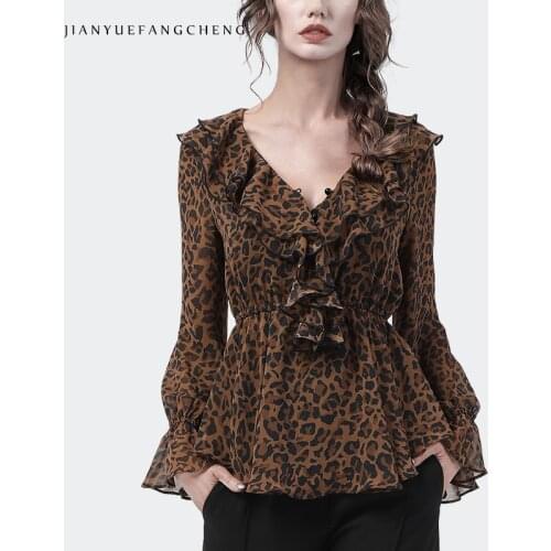 Леопардовые блузки Jianyuefangcheng China At AliExpress