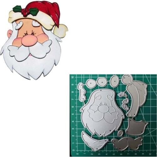 JMCRAFT Santa Claus With White Beard And Hat Metal Cutting Dies DIY Scrapbook Handmade Paper Craft Metal Steel Template Dies