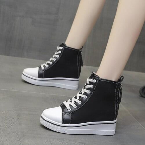 Women Canvas Shoes Women Fashion Summer Casual Sneakers Student Casual Shoes High Top Woman Vulcanize Shoes 2021 Spring Autumn