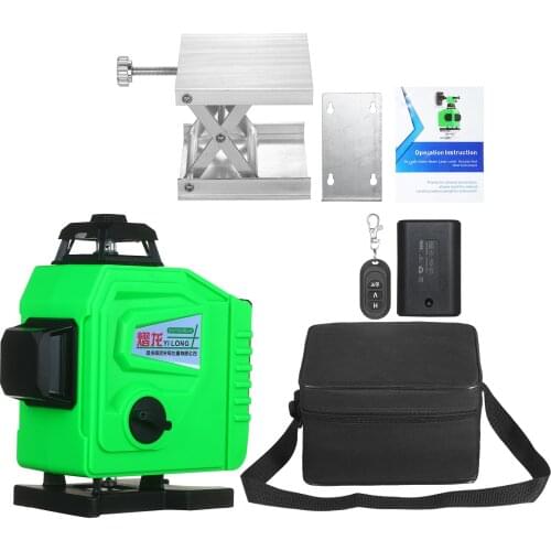 Line Laser Level Tool 4×360° Green Beam Self Leveling 98ft Horizontal Vertical Cross Line Laser Level IP54 Laser Leveling Tool
