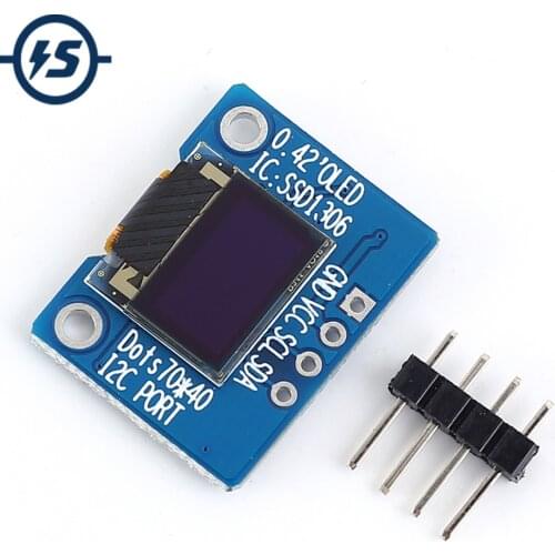 OLED Display Module 0.42 inch I2C IIC 72x40 White SSD1306 Driver 72*40 3.3V
