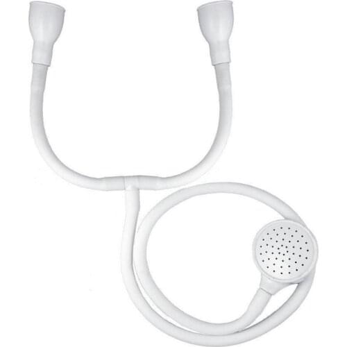 Pet Double Tap Push On Bath Shower Head Sink Hose Hairdresser Spray Cleaner