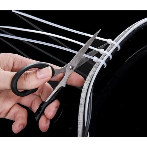 Nylon Cable Ties Self Locking Plastic Loop Wire Black 2.5*100 2.5*200 Wrap Strap Zip Organiser Fasten Tension Belt 100PCS