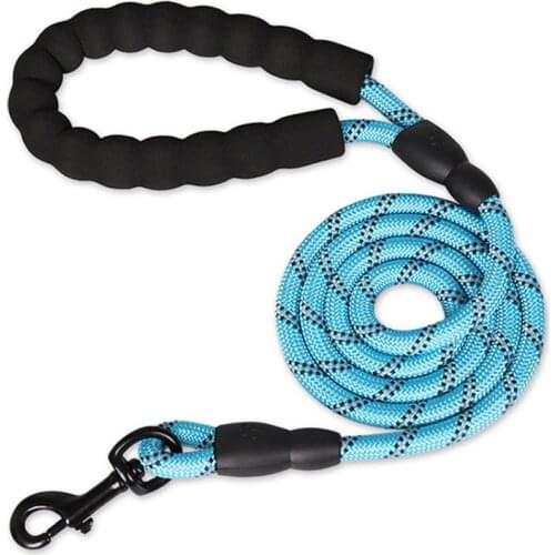 Durable Large Dog Leash Training Running Rope Medium Big Pet Reflective Collar Leashes Strong Lead Rope For Labrador Rottweiler