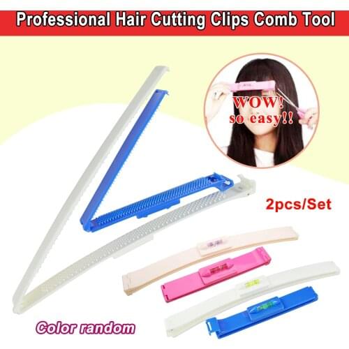 Professional Hair Cutting Clips Comb Tool Trim Bangs Hairstyle Fringe Women