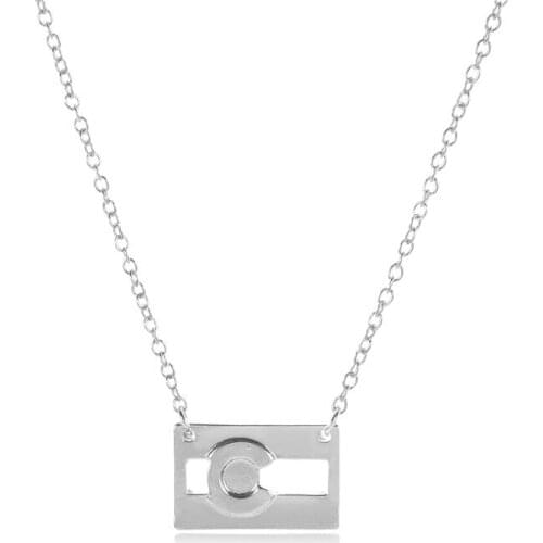 Simple Colorado State Flag Necklaces USA American CO City Flag Necklaces for Minimalist Geometric Hometown Souvenir Gifts