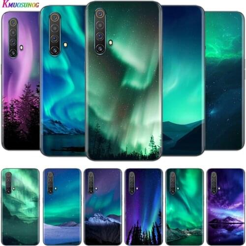 Transparent Cover Northern Lights Sky For OPPO AX7 A1K A93 A92 A73 A72 A53S A52 A32 A31 A9 A11 A7 A5 2020 Phone Case