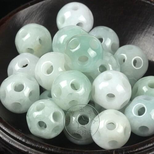 A series of three genuine wholesale natural jade jewelry jade pieces LULUTONG DIY knitting accessories - Jade
