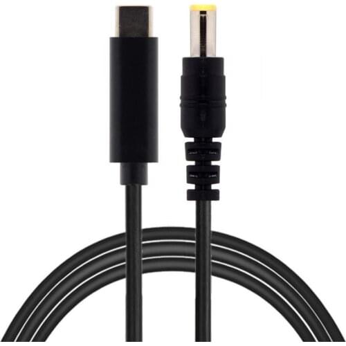 Type C USB-C Input to Rectangle 5.5*2.5mm Power PD Charge Cable for Laptop Notebook 180cm 6ft