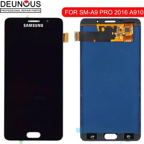 For SAMSUNG GALAXY A9 Pro LCD 2016 A910 A9100 A910F Display Touch Screen Replacement For 6.0" SAMSUNG A9 Pro LCD Display