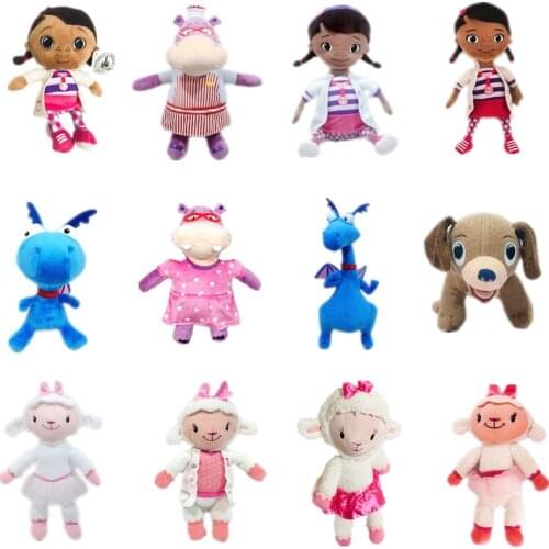1pieces/lot plush sheep dinosaur doctor dog hippopotamus doll gift Childrens toys