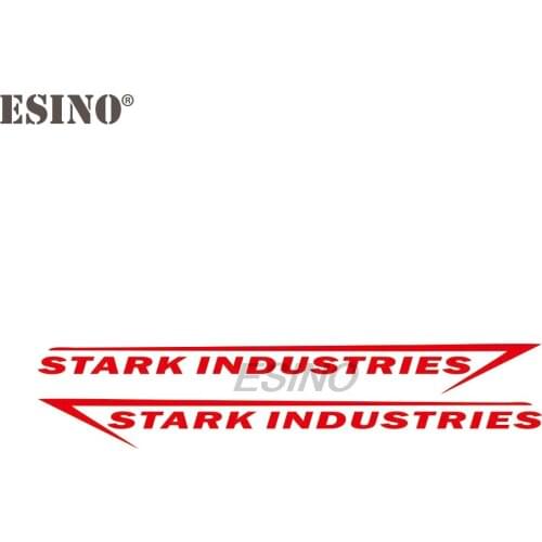 2 x SHIELD Stark Industries Creative Decorative Cartoon Auto Decal 3D Carving Body Sticker Pattern Vinyl