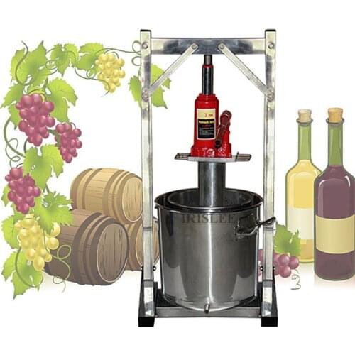 2020 Commercial 22L Capacity Hand Fruit Juice Cold Press Juicing Machine Stainless Steel 2T Jack Manual Grape Pulp Juicer Machin