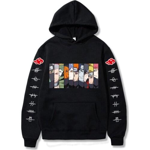 2021 Anime Sasuke Cosplay Jackets Clothes Costumes Men Hoodies Sweatshirts Uzumaki Akatsuki Haruno Sakura Hat Clothing Tops