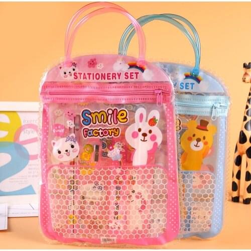 7pcs/set Frozen Pencil Case+wooden Pencils+pencil+Booklet+rubber+ruler Stationery Childrens Day Gift School Supplies