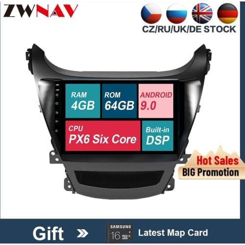 2 din Android 9.0 Car Multimedia player For Hyundai Elantra 2014-2016 car Audio radio stereo GPS navigation head unit autostereo