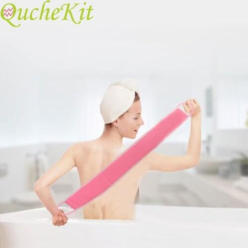 Bath Towel Back Strap Scrubber Skin Bath Shower Wash Cloth Shower Scrubber Bath Exfoliating Massage Sponge Bathroom Accessories