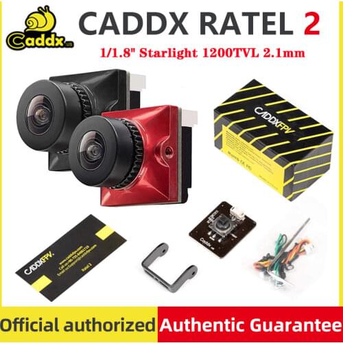 Caddx Ratel 2/Baby Ratel 1/1.8'' Starlight HDR OSD 1200TVL FPV camera 16:9 4:3 NTSC/PAL Switchable 1.66/2.1mm Lens for FPV Dron