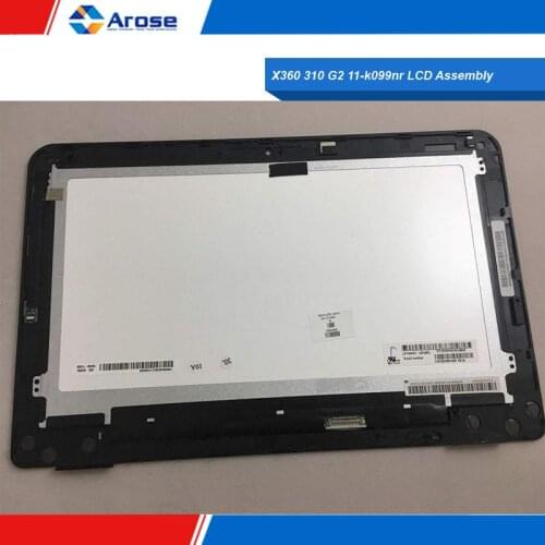 CGVPT01GABSFGV DVFF191842N0006U M2F79AV For HP Pavilion X360 310 G2 11-k099nr LCD Assembly W Frame 809549-001