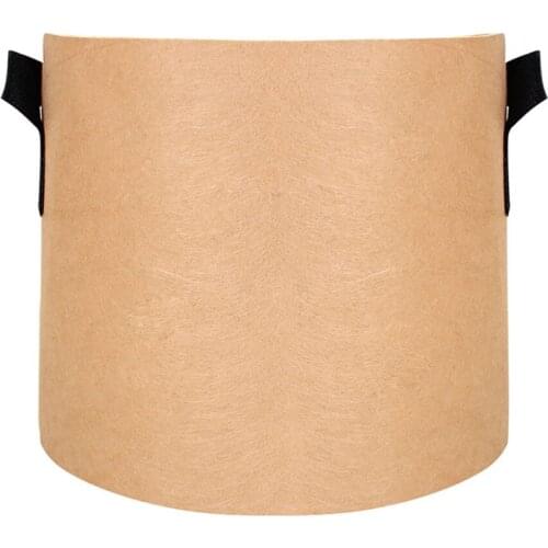 Vegetable Flower Pot Growing Bag Tools Heavy Duty Planting Container Reusable DIY Non-woven High Quality Felt Fabric 15 Gallon