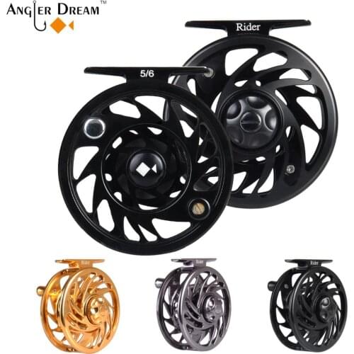 Angler Dream Rider Series 7/8 WT Fly Reel With Spare Spool Large Arbor CNC Machined Fly Fishing Reel