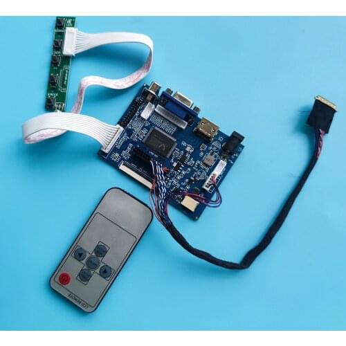 Kit Work for LP156WHA SL 1366x768 40pin Controller Board LCD Screen remote display monitor panel driver 2AV VGA AV LED HDMI