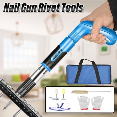 Low Noise Power Tools Steel Nails Guns Rivet Tool Concrete Wall Anchor Wire Slotting Device Decoration Rivet Gun Tufting Gun