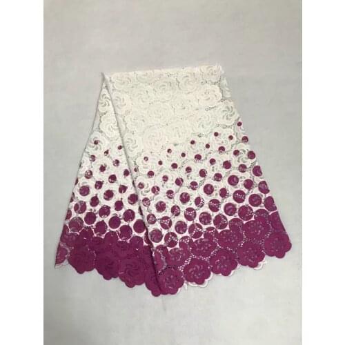 Multicolor New Arrival African Lace Fabrics High Quality Cord Guipure Lace Fabric Women Nigerian Water Soluble Lace Fabric AFRFW