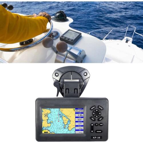 Marine GPS Plotter Colorful LCD IPX5 Waterproof Marine Chart Plotter Satellite Navigator Boat GPS Navigation 5inch KP-38
