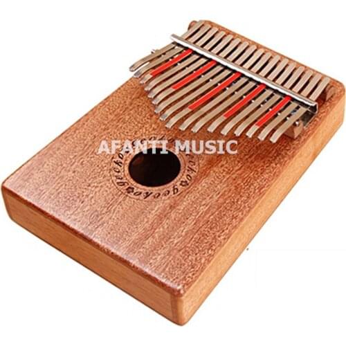Afanti Music 17 Keys Kalimba Mbira Thumb Piano Mahogany Traditional African Music Instruments 17 tone (THP-112)