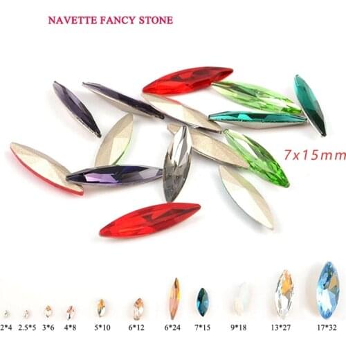 Fancy stone glass crystals decoration Nevette rhinestones Pointback Strass Sewing & Fabric Garment rhinestones for clothes sewn