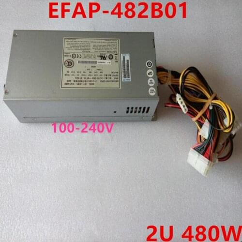 New Original PSU For Etasis NF5220 2U 480W Switching Power Supply EFAP-482B01