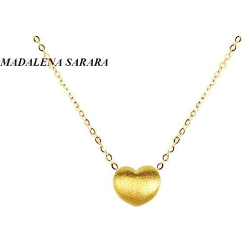 MADALENA SARARA Golden Gourd Pendant Mini 24k Pure Gold Animal Pendant Necklace 18k Chain 18"