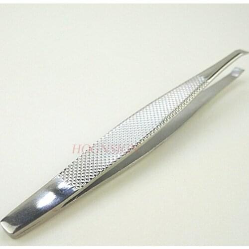 Flat Tip Professional Eyebrow Tweezer Forcep Hair Remover Facial Makeup Tool False Eyelashes Clip Beauty Tools Stainless Steel