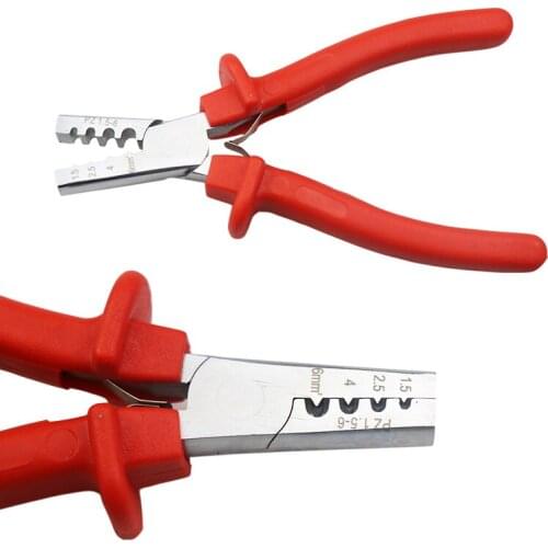 PZ1.5-6 Germany Style Small Crimping Plier For Cable End Sleeves Special Tool Steel